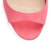 Lane 85 pink suede sandals