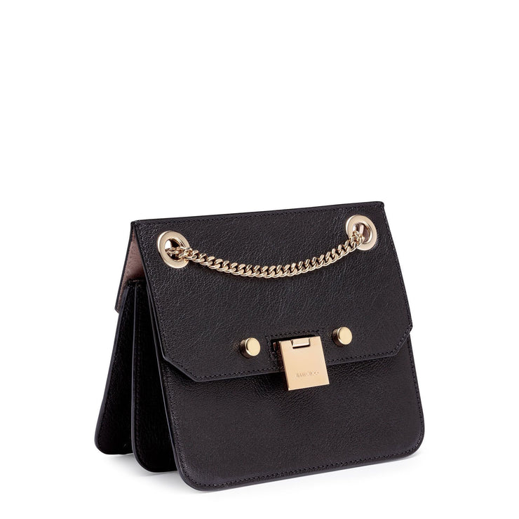 Rebel/XB black leather small bag