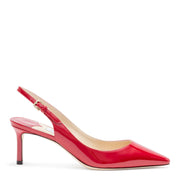 Erin 60 Red Patent Slingback Pumps