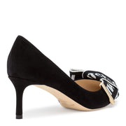 Tegan 60 Balck Chalk Logo Pumps