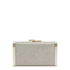 J Box Platinum Glitter Clutch