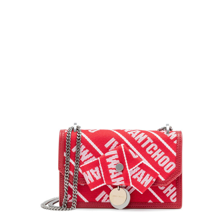 Finley red logo cross body bag