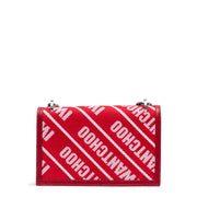 Finley red logo cross body bag