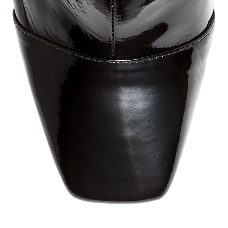Mirren 100 black soft patent  boots