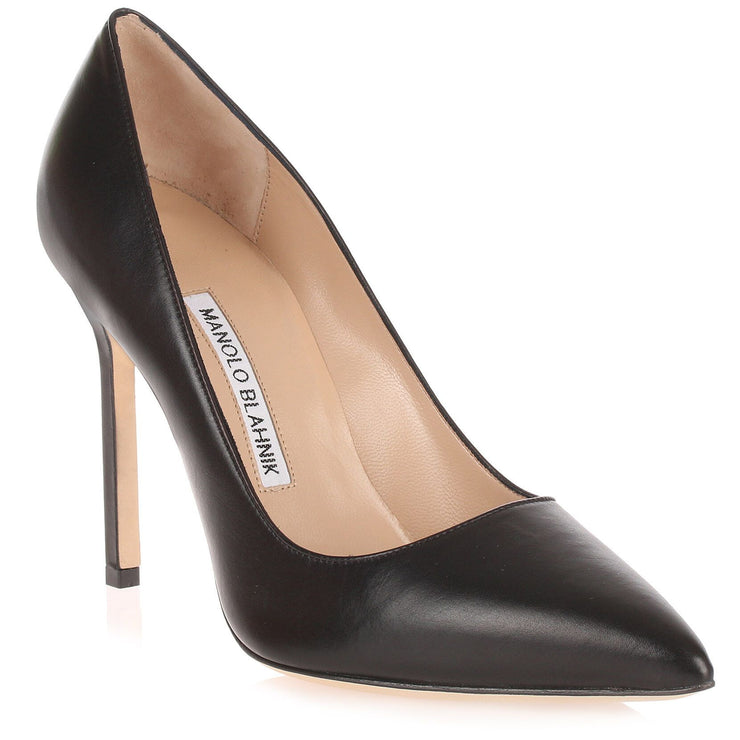 BB105 leather black pumps