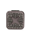 Hangi dark grey crystal silk clutch