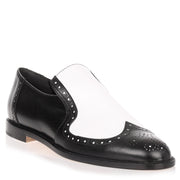 Jacquette black and white loafer