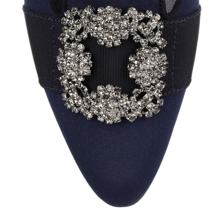 Marria navy embellished slipper
