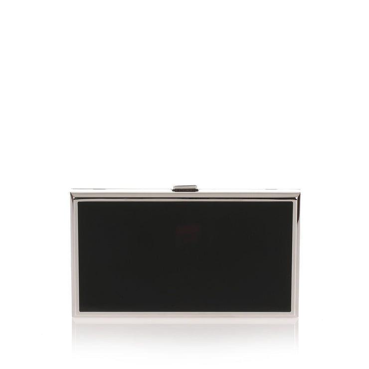 Yusubov black enamel crystal clutch