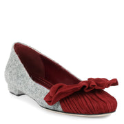 Arleti Flat grey tweed ballerina