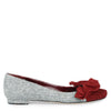 Arleti Flat grey tweed ballerina