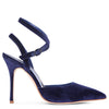 Tidra navy velvet pumps