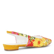 Allura flat flower slingback flats