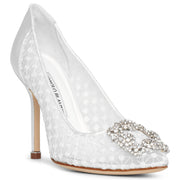 Hangisi 105 white lace pumps
