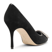 Tuberian 90 black suede pumps