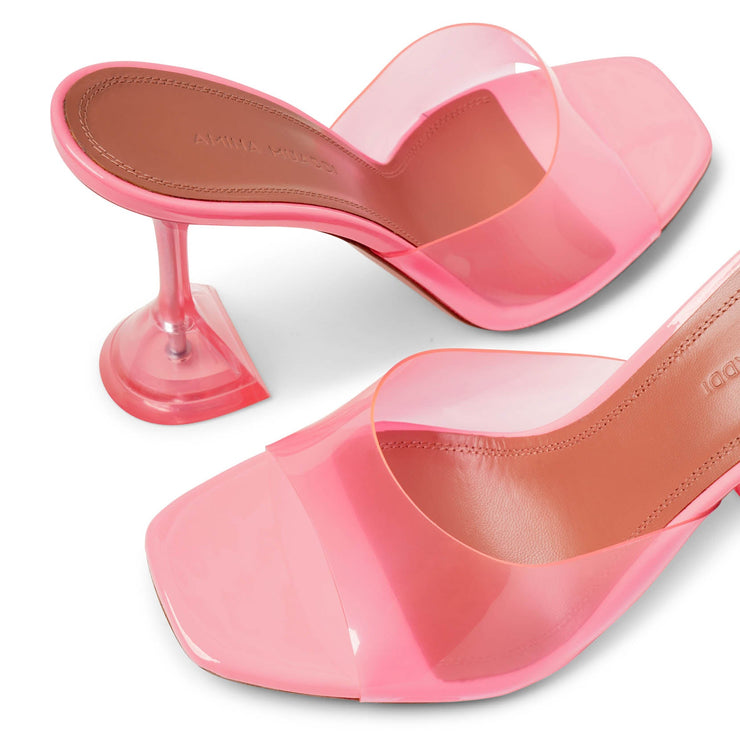 Lupita pink pvc mule sandals