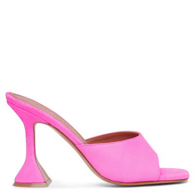 Lupita 95 pink suede mule sandals