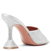 Lupita 95 crystal silver mules