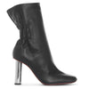 Rouched nappa high boots