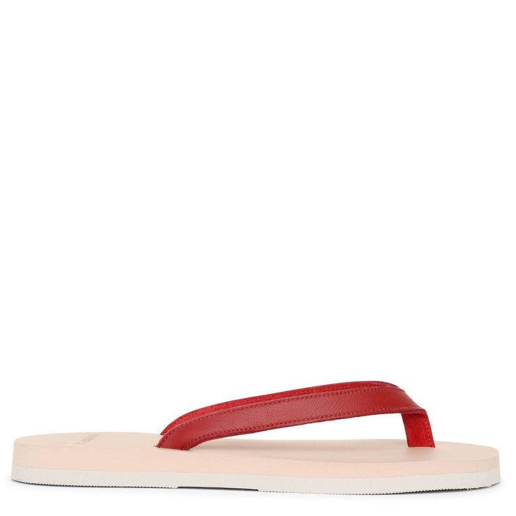 Lipstick red nappa sandals