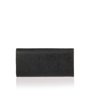 Black Double Gancio Continental Wallet