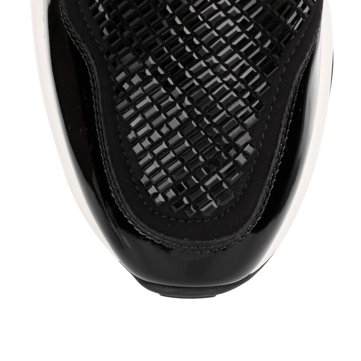 Giolly black beaded sneaker