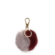 Burgundy multi-colour Pom-Pom