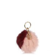 Burgundy multi-colour Pom-Pom