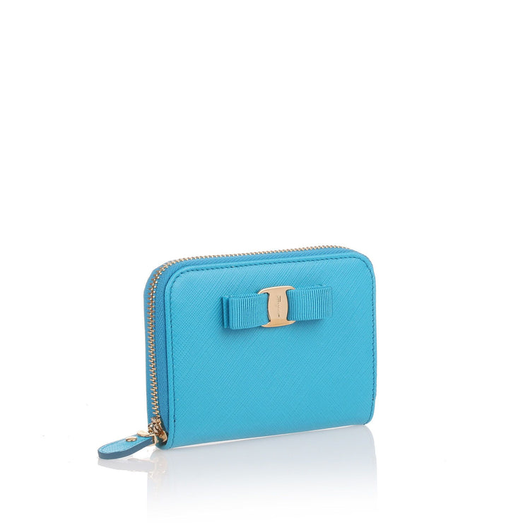 Blue Vara small wallet