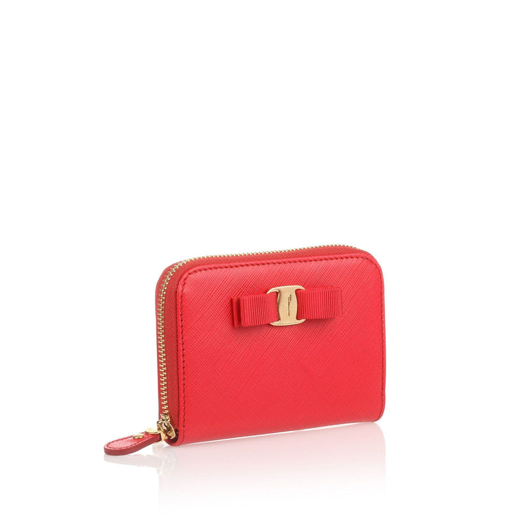 Bright red Vara small wallet