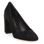 Arezzo 85 black suede pump