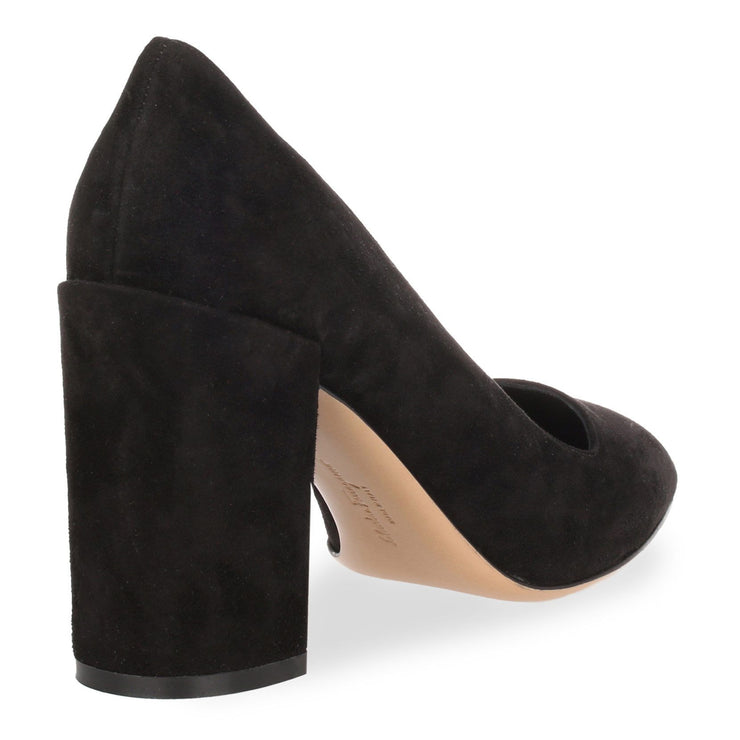 Arezzo 85 black suede pump