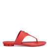 Enfola coral leather sandals
