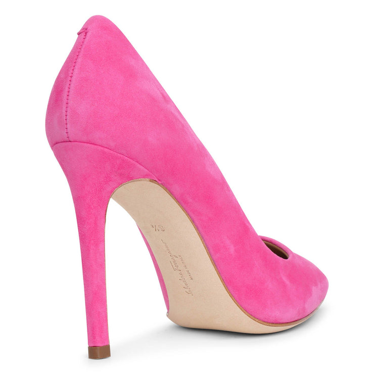 Hot pink 105 suede pumps