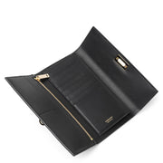 Wanda black continental wallet clutch