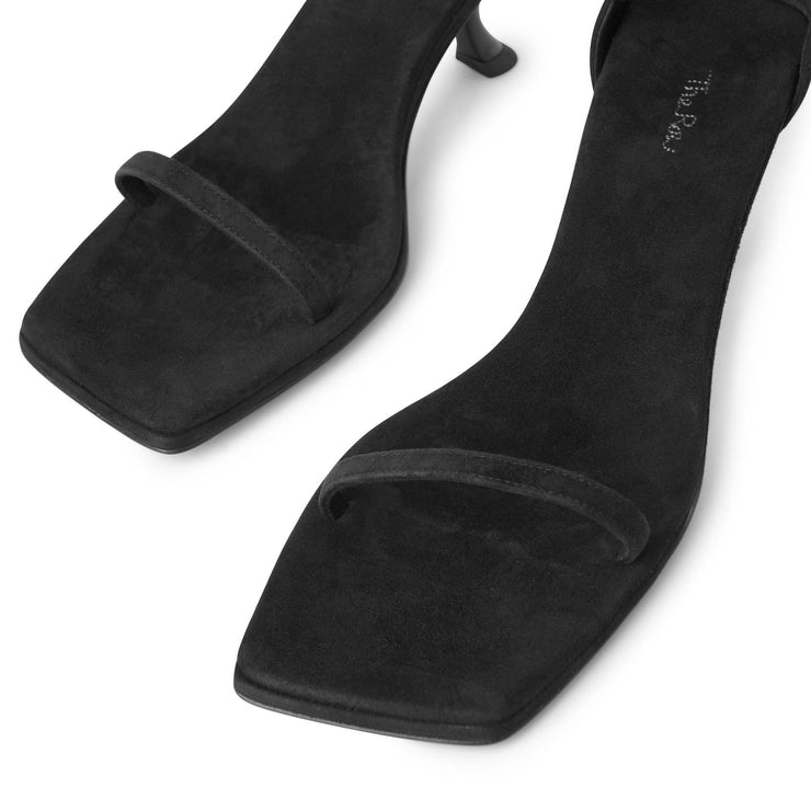 Paloma black suede sandals