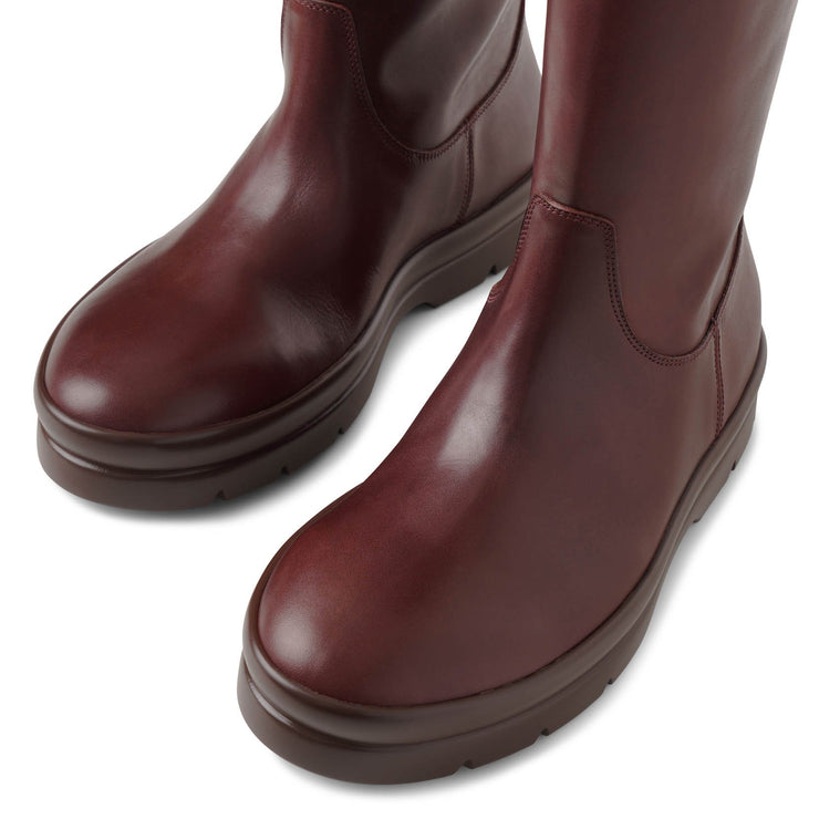 Billie brown leather boots