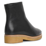 Boris black leather boots