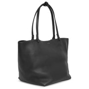 Park tote 3 lux black leather bag