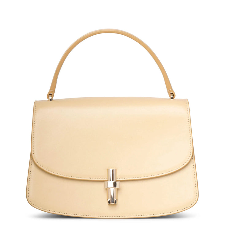 Sofia 8.75 butter white leather bag