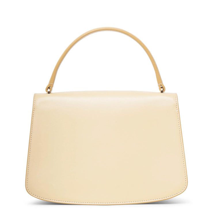 Sofia 8.75 butter white leather bag