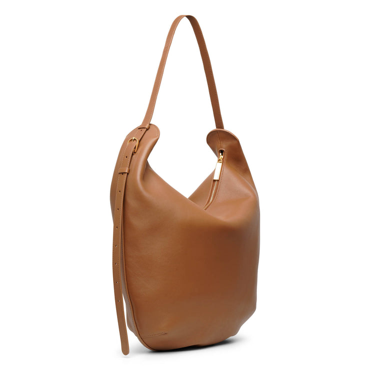N/S Allie brown leather bag