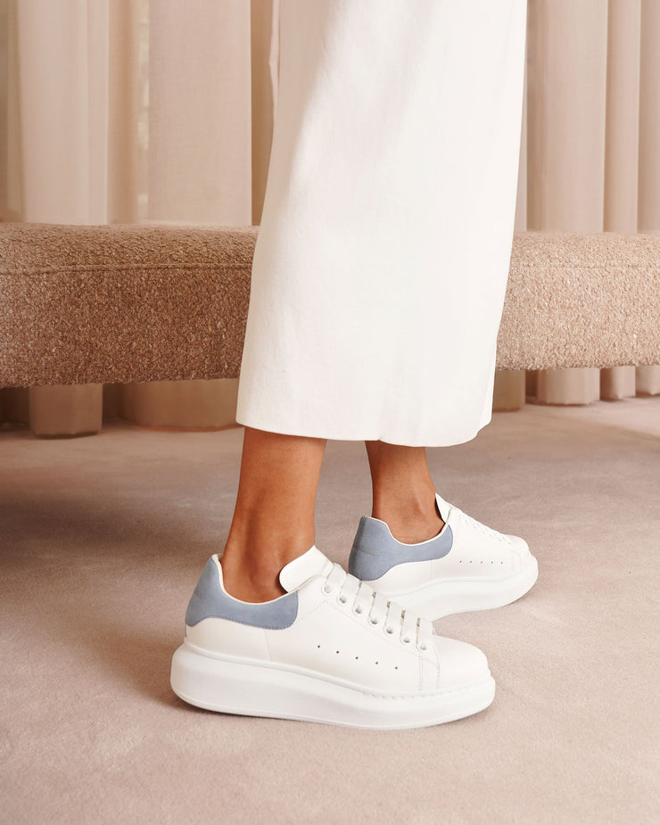 White and dream blue classic sneakers