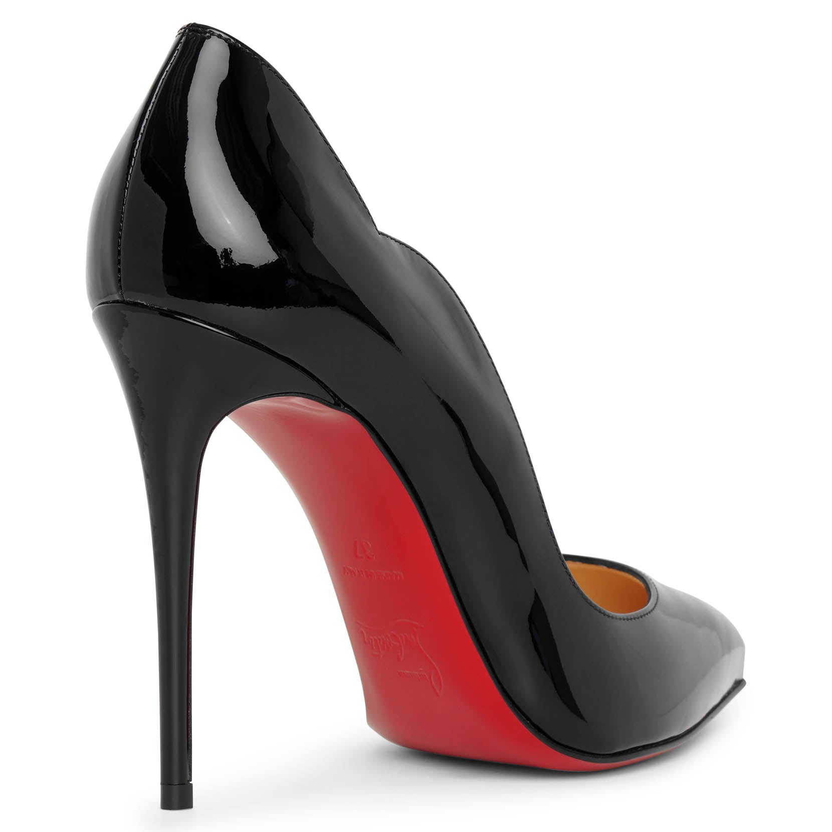 Hot Chick 100 patent black pumps