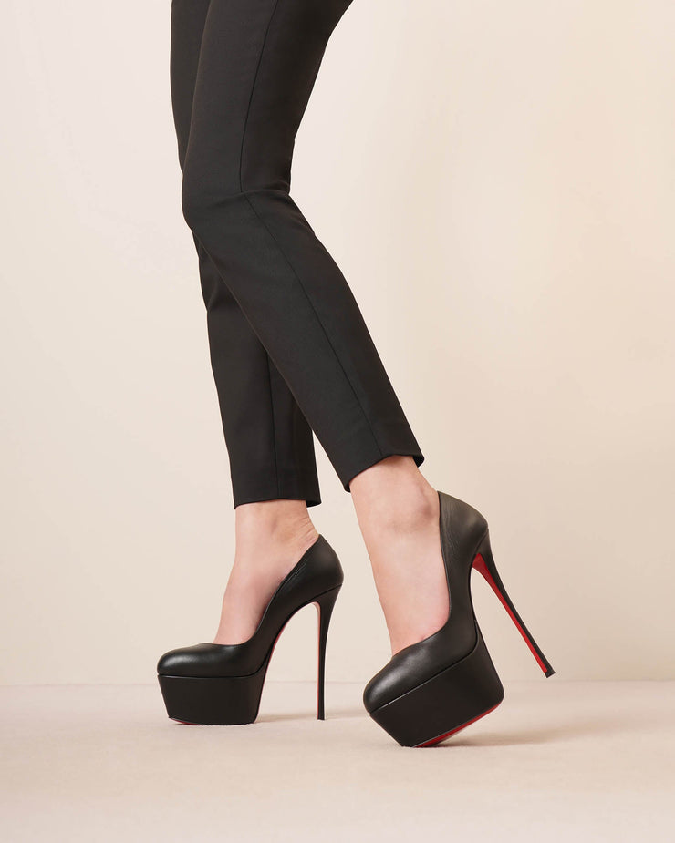 Dolly 160 black leather pumps