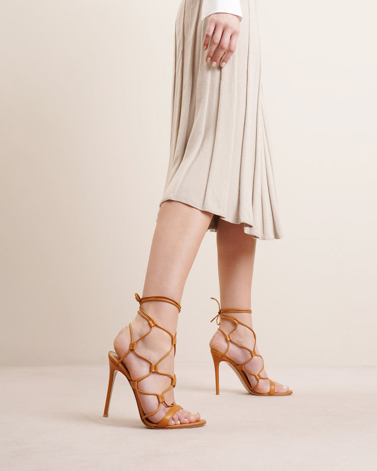 Giza 105 brown leather sandals